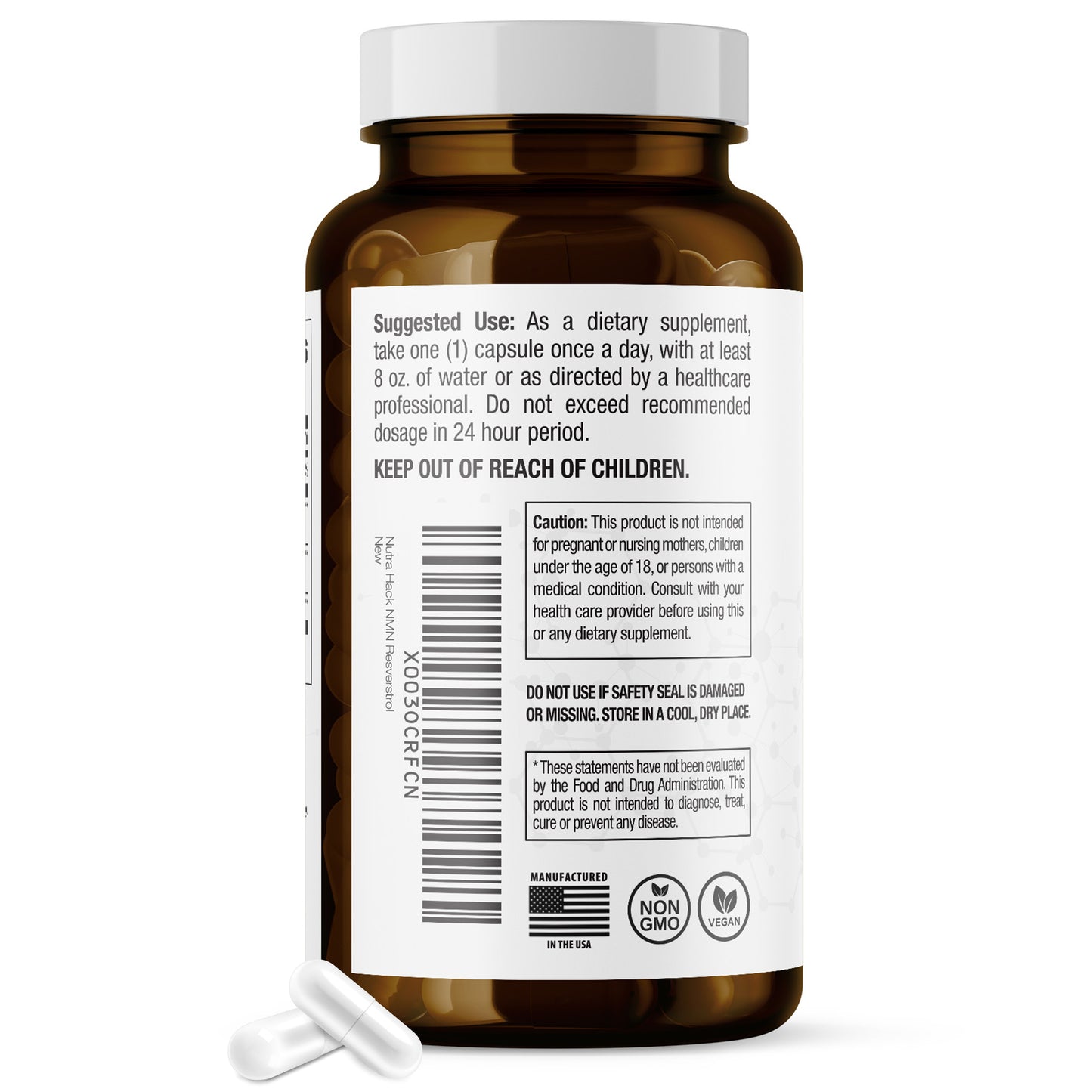 NMN Resveratrol Supplements with 99% Purity - Anti Aging Nicotinamide Mononucleotide Supplement